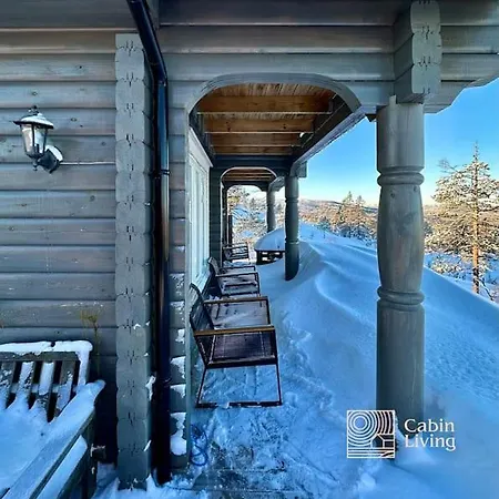 Nyaraló Cozy With Panoramic Views And Sauna At Blefjell Lampeland